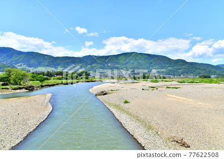 Heiwabashi / Downstream from the Chikuma River / Looking toward Chikumabashi (Chikuma City, Nagano Prefecture) [2020.5] 77622508