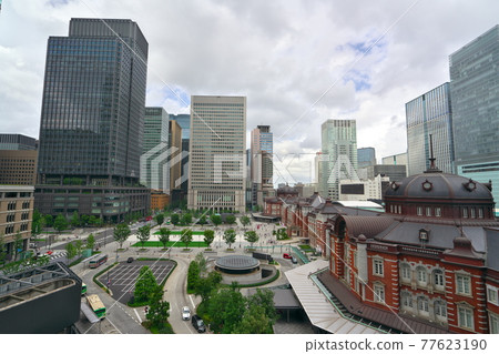 Tokyo Station seen from the south exit side Tokyo Station seen from the south exit side 77623190