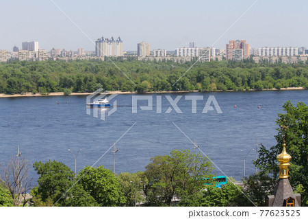 View of the Dnieper from the hills of the Kiev-Pechersk Lavra View of the Dnieper from the hills of the Kiev-Pechersk Lavra 77623525