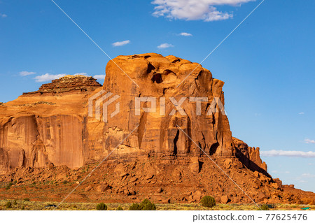 Rocky mountains in Monument Valley 77625476