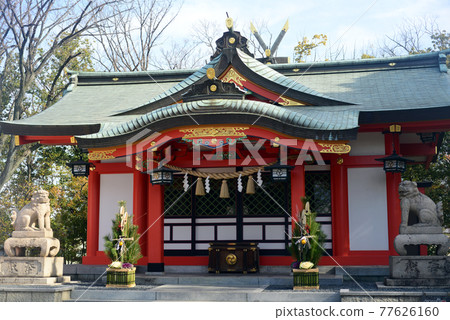 Chokoji Sumiyoshi Shrine for New Year 77626160
