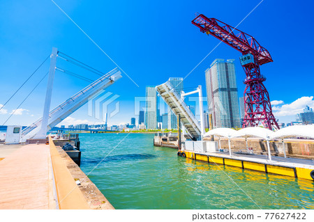 東京丰洲城門大橋及周邊景色 77627422