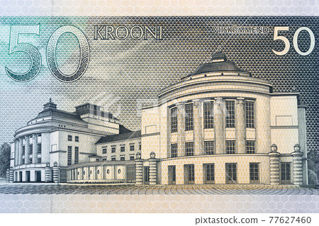 Estonia Theatre in Tallinn from money Estonia Theatre in Tallinn from money 77627460