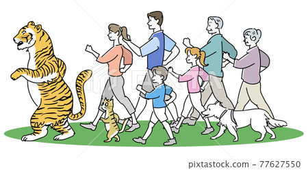 從老虎後面走的一家人 77627550