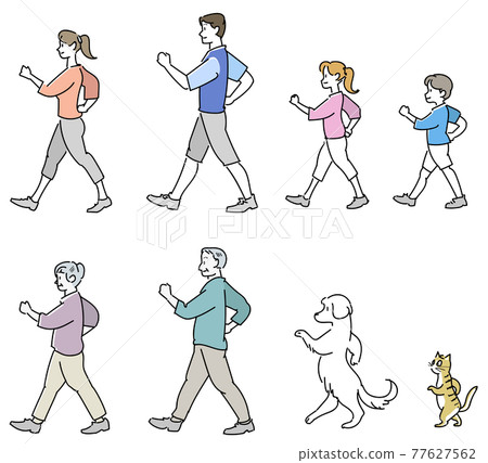 Walking family set 77627562