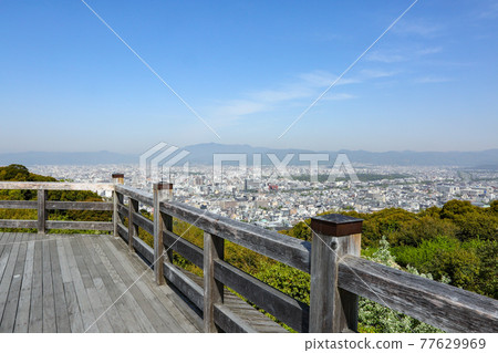 Kyoto seen from the stage of Shogunzuka Seiryuden 77629969