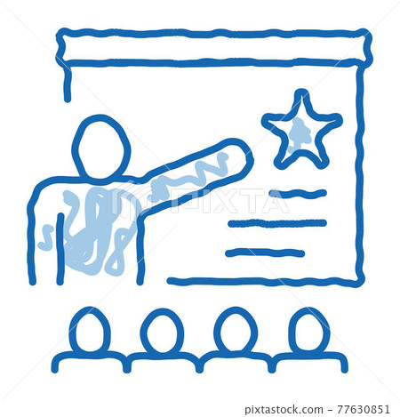 Work Development Training doodle icon hand drawn illustration Work Development Training doodle icon hand drawn illustration 77630851