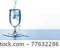 Pour water into a glass 77632286