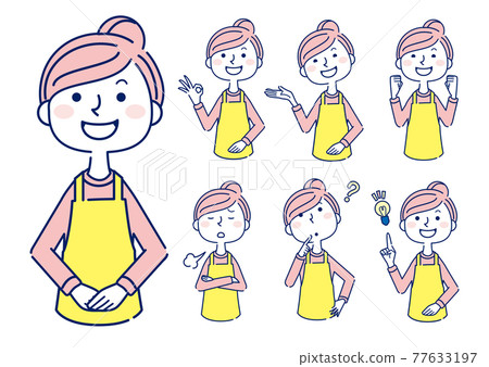 女性材質信息圍裙套裝大綱 77633197
