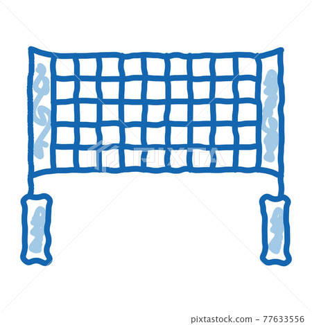 Volleyball Net doodle icon hand drawn illustration Volleyball Net doodle icon hand drawn illustration 77633556