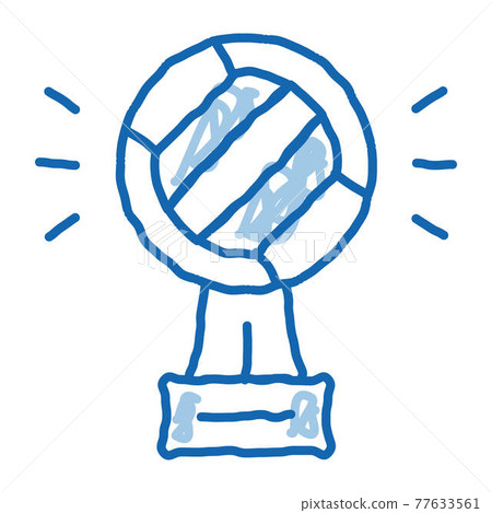 Champion Cup doodle icon hand drawn illustration Champion Cup doodle icon hand drawn illustration 77633561