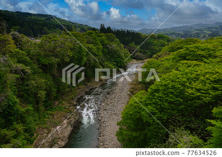 吾妻川山間溪流 吾妻川山間溪流 77634526