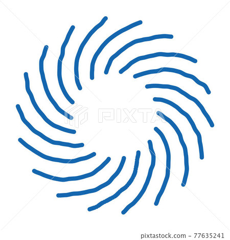 Tornado Wind doodle icon hand drawn illustration 77635241