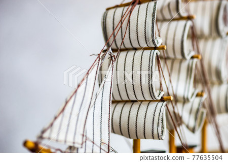 Sailboat as a summer background 77635504