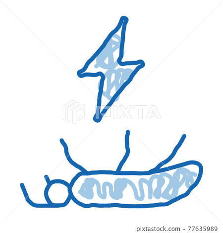 Dead Mosquito doodle icon hand drawn illustration Dead Mosquito doodle icon hand drawn illustration 77635989