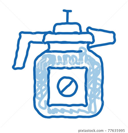 Atomizer Tool doodle icon hand drawn illustration 77635995