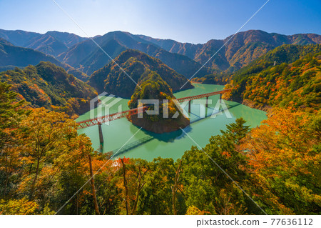 Autumn leaves at Okuoikojo Station 77636112