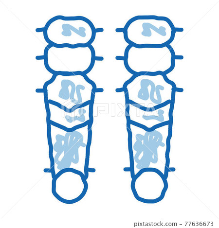 Game Equipment doodle icon hand drawn illustration Game Equipment doodle icon hand drawn illustration 77636673