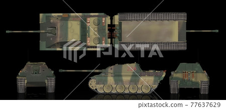 德國第三帝國陸軍獵豹坦克殲擊車 77637629