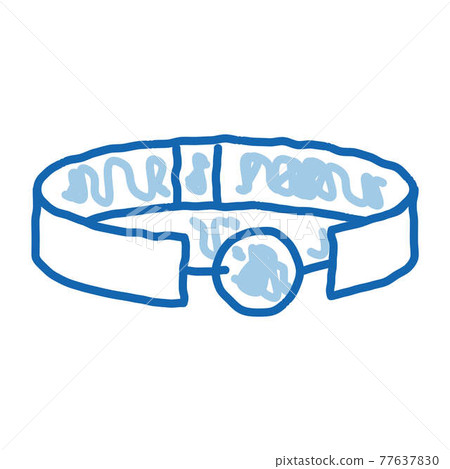 Ball Gag Sex Toy doodle icon hand drawn illustration 77637830