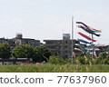 Scenery where you can see the carp streamer 77637960