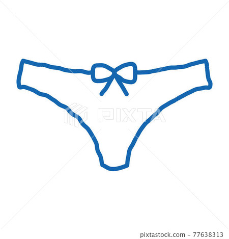 Mini Pants Icon Vector Outline Illustration 77638313