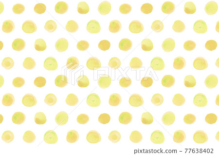 Watercolor polka dots yellow Watercolor polka dots yellow 77638402