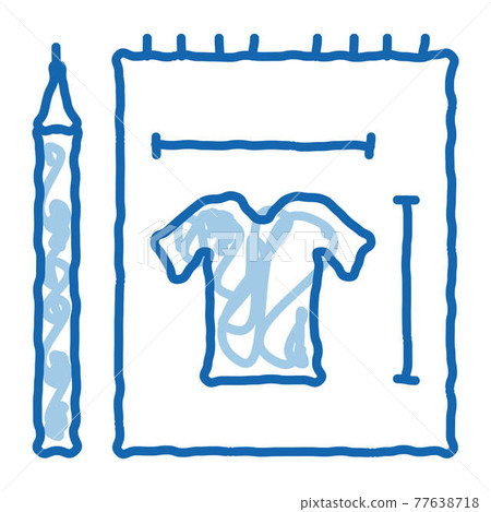 Clothes Sketch doodle icon hand drawn illustration Clothes Sketch doodle icon hand drawn illustration 77638718