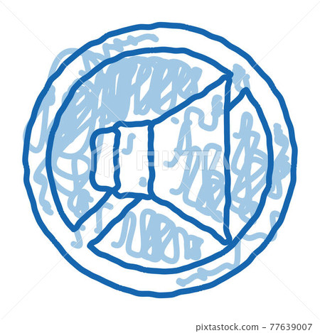 Strikethrough Dynamic doodle icon hand drawn illustration Strikethrough Dynamic doodle icon hand drawn illustration 77639007