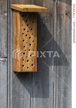 Insect hotel made of residual wood. 77639181