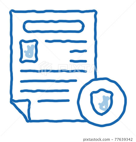 Police Report Worksheet doodle icon hand drawn illustration Police Report Worksheet doodle icon hand drawn illustration 77639342
