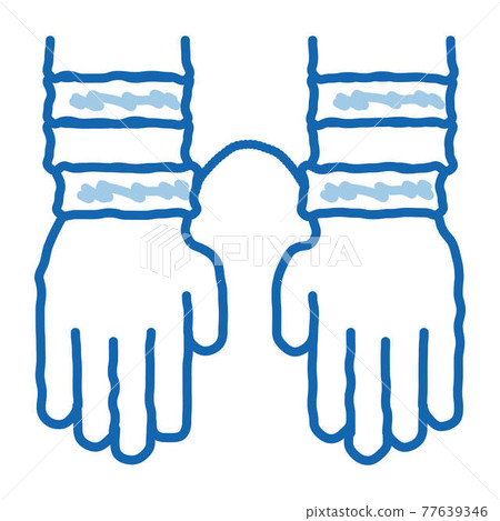 Criminal Hands In Irons doodle icon hand drawn illustration Criminal Hands In Irons doodle icon hand drawn illustration 77639346