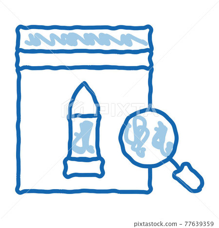 Bullet Evidence Poly Bag doodle icon hand drawn illustration Bullet Evidence Poly Bag doodle icon hand drawn illustration 77639359