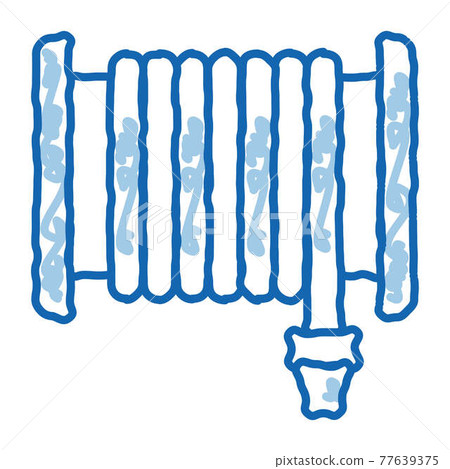 Firehose Hose Reel doodle icon hand drawn illustration Firehose Hose Reel doodle icon hand drawn illustration 77639375