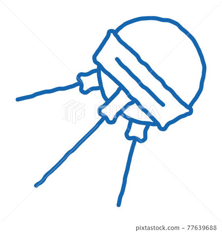 Satellite With Antennas doodle icon hand drawn illustration Satellite With Antennas doodle icon hand drawn illustration 77639688