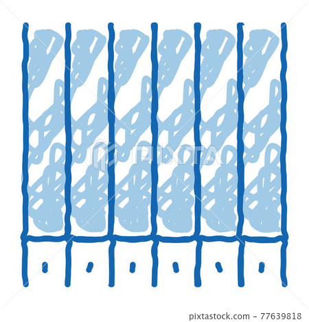 Jogging Runners Top View doodle icon hand drawn illustration Jogging Runners Top View doodle icon hand drawn illustration 77639818