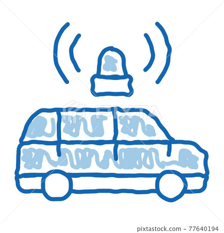 Alarm System Machine doodle icon hand drawn illustration Alarm System Machine doodle icon hand drawn illustration 77640194