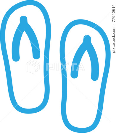沙灘鞋圖標說明 77640614
