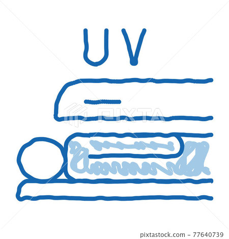 Tanning in Solarium doodle icon hand drawn illustration Tanning in Solarium doodle icon hand drawn illustration 77640739