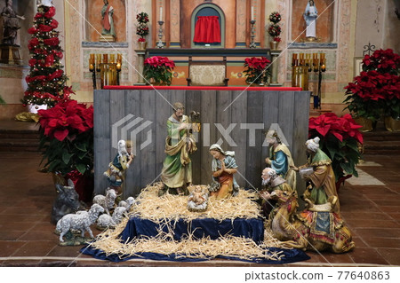 California church Christmas display California church Christmas display 77640863