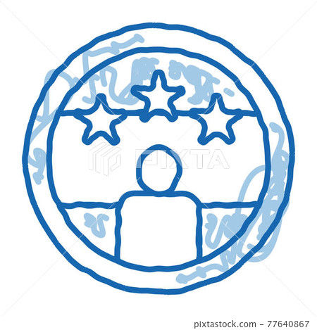 Voter Winner doodle icon hand drawn illustration Voter Winner doodle icon hand drawn illustration 77640867