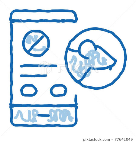 Rat Protect Smartphone Service doodle icon hand drawn illustration Rat Protect Smartphone Service doodle icon hand drawn illustration 77641049