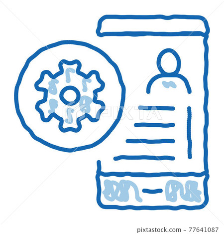 Avatar Settings doodle icon hand drawn illustration Avatar Settings doodle icon hand drawn illustration 77641087