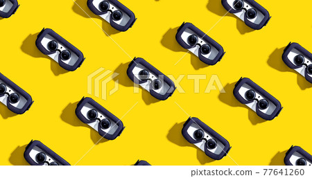 Virtual reality headset pattern with shadow Virtual reality headset pattern with shadow 77641260