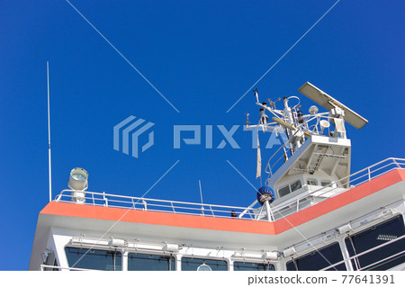 Ship Bridge Antennas And Weather Sensors Detail Ship Bridge Antennas And Weather Sensors Detail 77641391