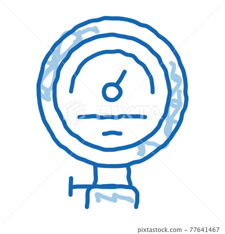Power Counter Metallurgical doodle icon hand drawn illustration Power Counter Metallurgical doodle icon hand drawn illustration 77641467