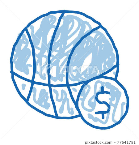 Basketball Ball Betting And Gambling doodle icon hand drawn illustration Basketball Ball Betting And Gambling doodle icon hand drawn illustration 77641781