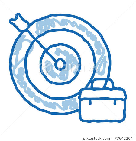Arrow Hit Target And Case Job Hunting doodle icon hand drawn illustration Arrow Hit Target And Case Job Hunting doodle icon hand drawn illustration 77642204