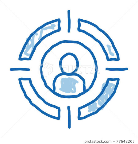 Man Silhouette At Gunpoint Job Hunting doodle icon hand drawn illustration Man Silhouette At Gunpoint Job Hunting doodle icon hand drawn illustration 77642205