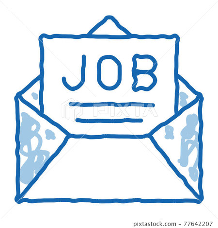 Job Message List Mail In Envelope doodle icon hand drawn illustration Job Message List Mail In Envelope doodle icon hand drawn illustration 77642207